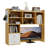 Desktop Bookshelf, Desk Shelf With 2 Drawers For Computer Desk, 36.22" 7-Tier Adjustable Desktop Hutch Organizer With Pegboard For Home Office-1223101457