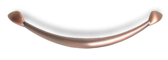 (5 Pack) 5 inch Smiley Pull Red Antique Copper