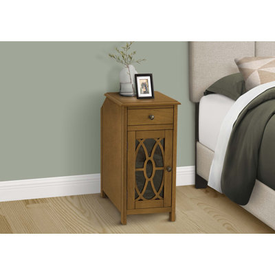 Table d'appoint, table d'appoint, table de bout, étroite, table de chevet, chambre à coucher, tiroir de rangement, lampe