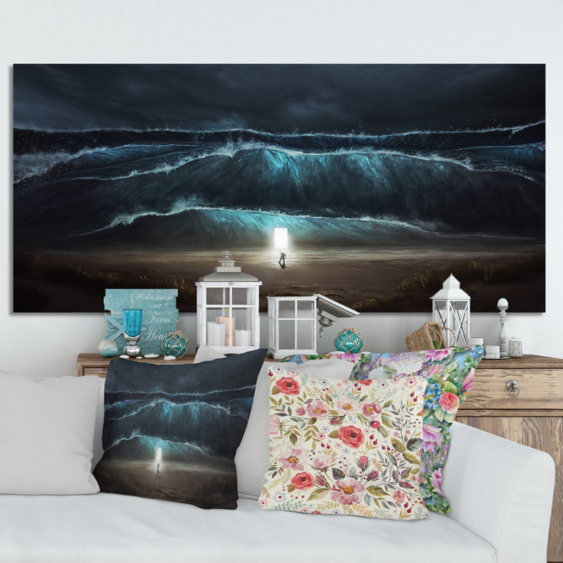 Relegious Path Through the Water - impression sur toile, H 8 po x l 12 po x P 1 po, Toile tendue