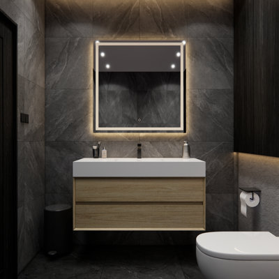 Albizu 47" Wall-Mounted Single Bathroom Vanity