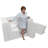 Ella Wheelchair Transfer 26"x52" Acrylic Hydro Massage Walk-In Bathtub with Right Outward Swing Door, 2 Piece Fast Fill Faucet, 2" Dual Drain-64890034