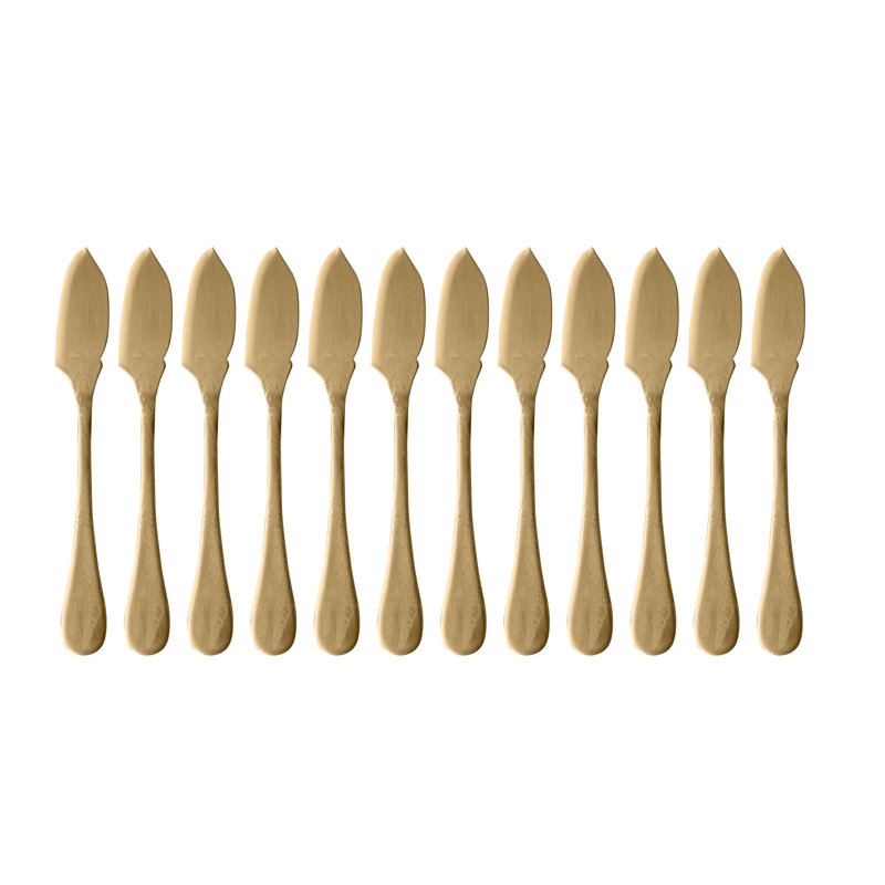 Couteau de table Caccia - 12 pièces, Or givré
