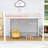 Metal Loft Bed with Guardrails, Ladder and Slats-1437149961