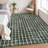 Modern Area Rug Checkered Rug Washable,Non-Slip Carpet for Living Room,Bedroom,Kitchen,Hallway mark Resistant Indoor Floor Mat-143821186-143821190