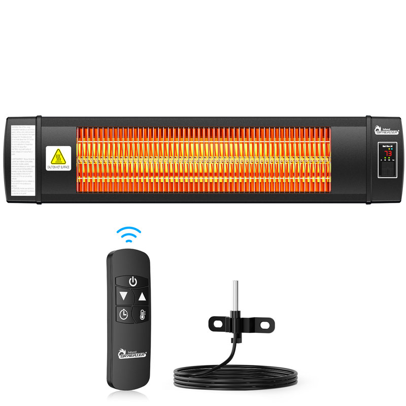 DR. INFRARED HEATER DR-268 Smart Greenhouse Heater with built in Temperature Control and Digital Thermostat