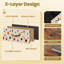 Table de chevet 2 tiroirs en tissu avec station de charge Mid Century Fifties Modern Retro Luxury