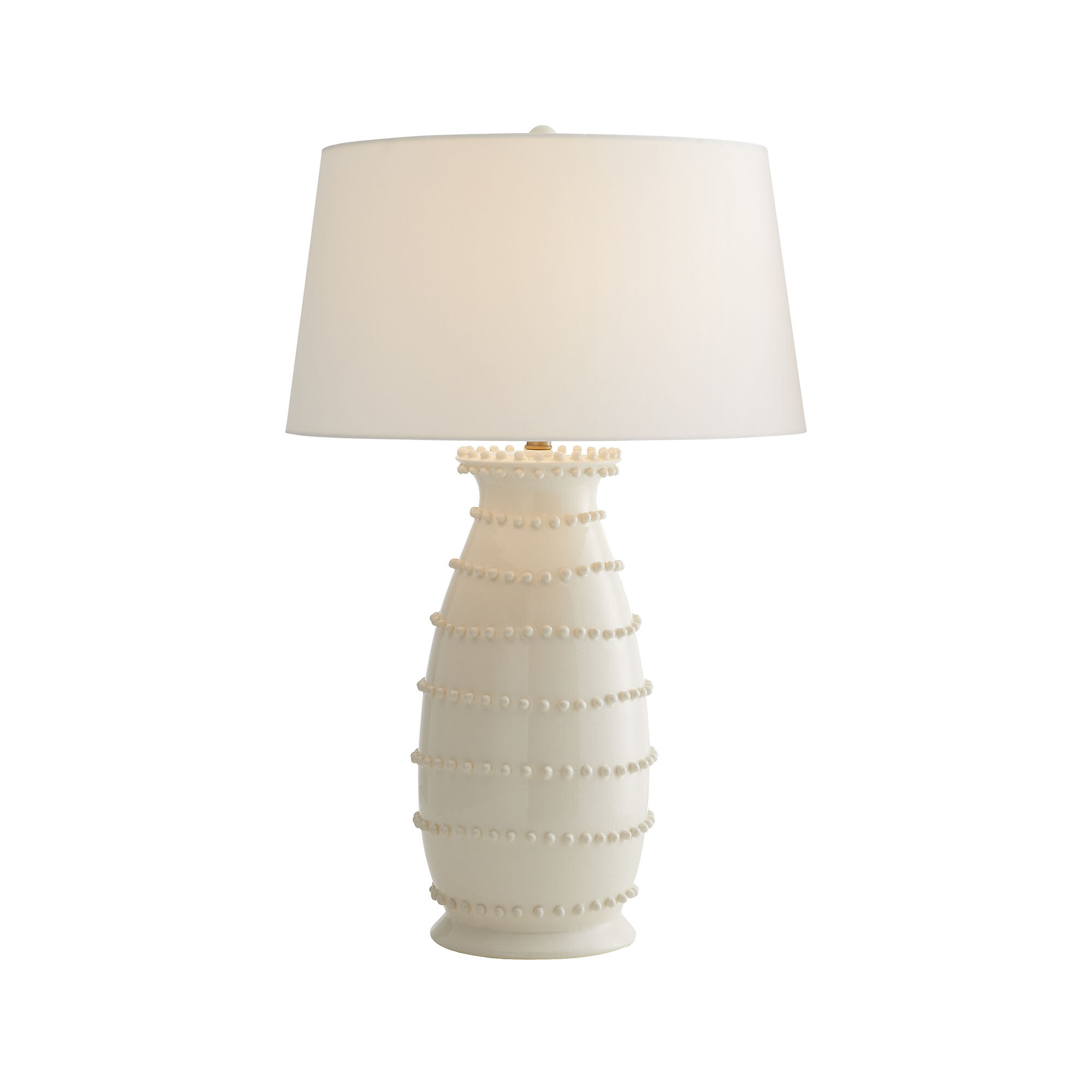 Sofia Fabric Cordless Table Lamp, Ivory Shade