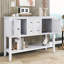 Ample console de rangement rétro avec quatre petits tiroirs-1296087443