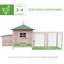 Poulailler en bois 77 po avec boîte de nidification Pawhut-1074342289