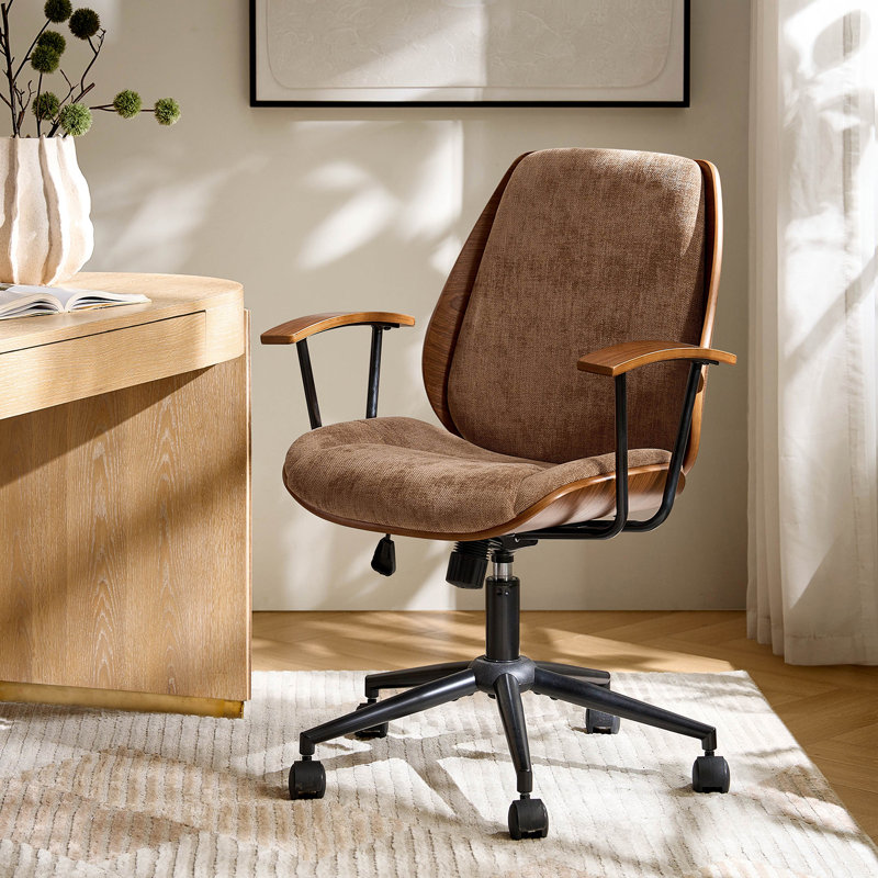Chaise de bureau Oswina, Chameau