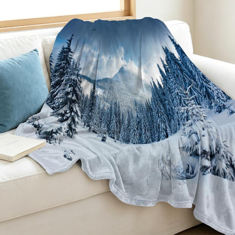 Jeté en molleton blanc ultra doux, Throw 40" x 50"