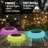 Bell+Howell Color Changing Outdoor Solar Powered Garden Disk Lights, Wireless Auto On/off Lights