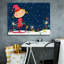 «Bright Christmas Lights Elf Blue» par Anne Tavoletti, art mural sur toile, 16 po x 12 po-684899745