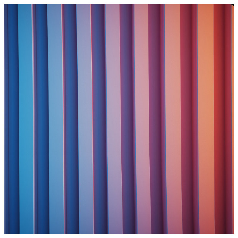 Blue Pink Vertical Stripes Comforter, Twin
