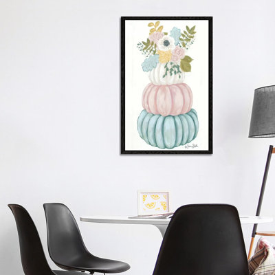 Floral Pumpkins by Sara Baker - Painting on Canvas