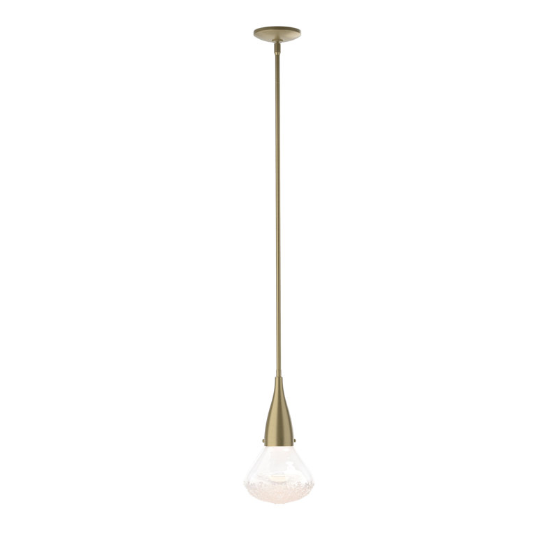 Fritz 1 - Light Single Teardrop Pendant, Soft Gold
