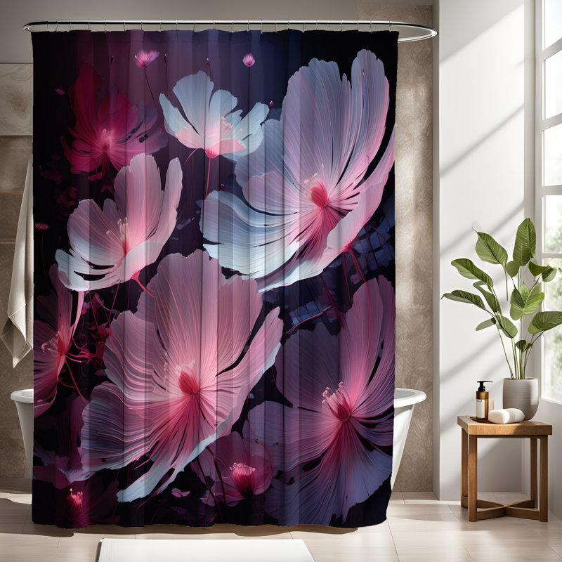 Rideau de douche Floral, H 72 po x l 70 po