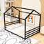 Grand lit plateforme grand avec toit-594671957-594671958