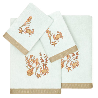 Ensemble de serviettes 4 pièces en coton turc