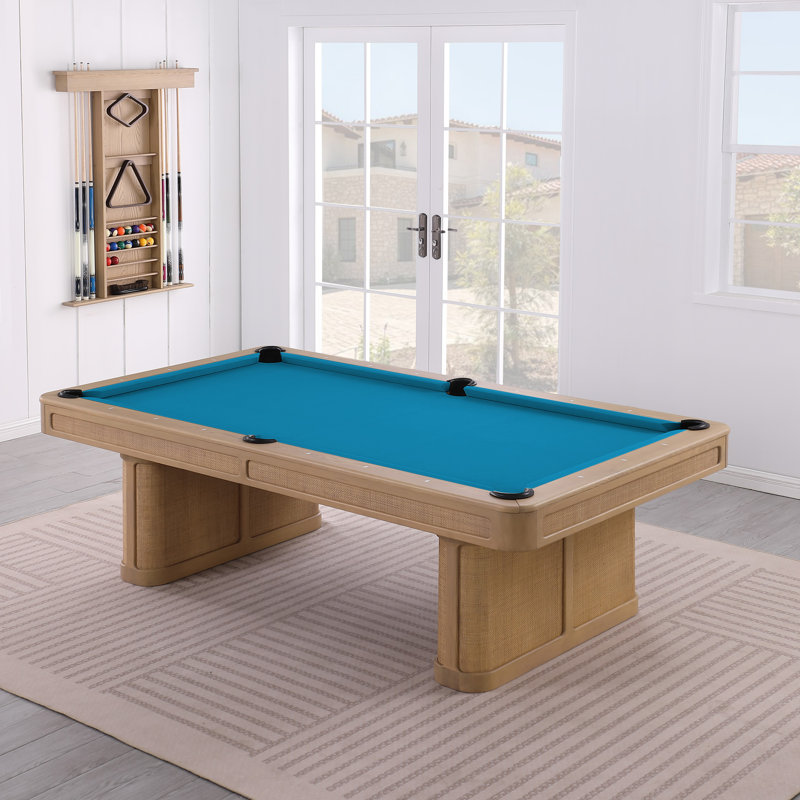 Solara Slate Pool Table with Optional Dining Top, Tournament Blue, 7ft – 31.81" H x 51.81" W x 90.86" D, Yes