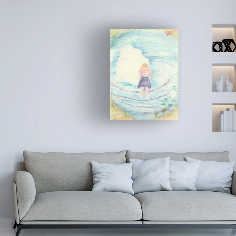 Art sur toile, Bolice Eva Galonska Im Teich, H 14 po x l 19 po