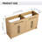 60'' Double Bathroom Vanity Base