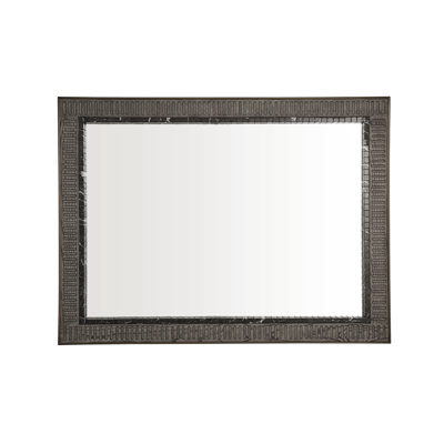 Crema Rectangle Solid Wood Wall Mirror