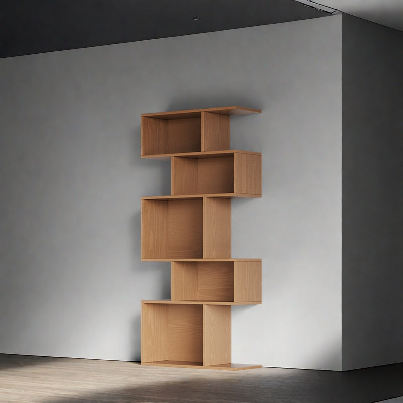 Bibliothèque créative et tendance, (5 tablettes) H 66,9 po x l 31,4 po x P 11,8 po