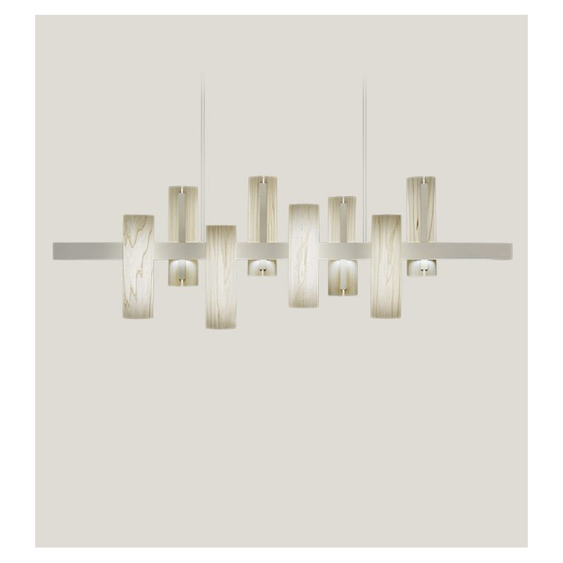 Black Note 8 - Light LED Pendant, Matte Black, 2700K Bulb Temperature, Ivory White