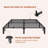 Bed Frame, Heavy Duty Metal Platform Bed Frame with Durable Iron Slat Support and Legs, No Box Spring Required, No Screws Needed, Support Up to 800 LBS, Tool-Free Assembly-1844523538