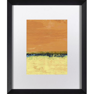 Colorfields V - Peinture encadrée sur papier