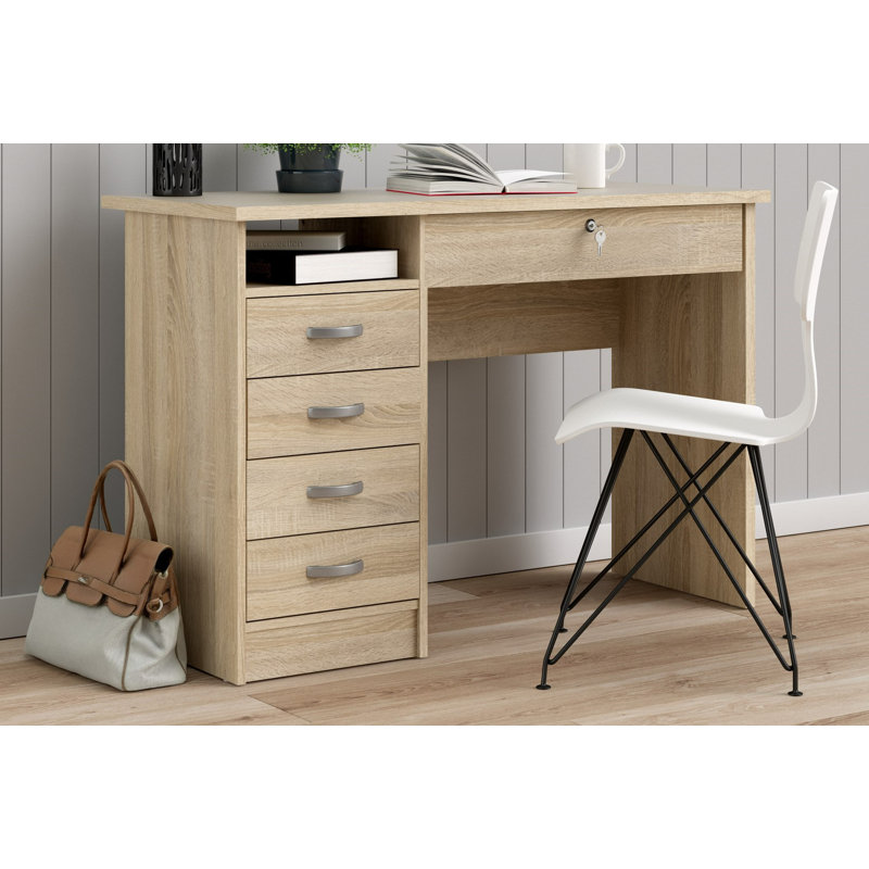 Channay Computer Desk, Oak