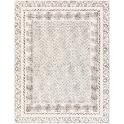 Tapis gris Leyun Farmhouse