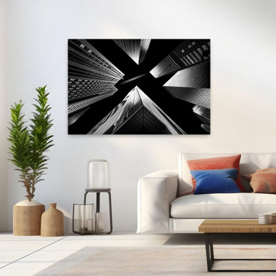 Abstrait, architecture contemporaine, art mural ville