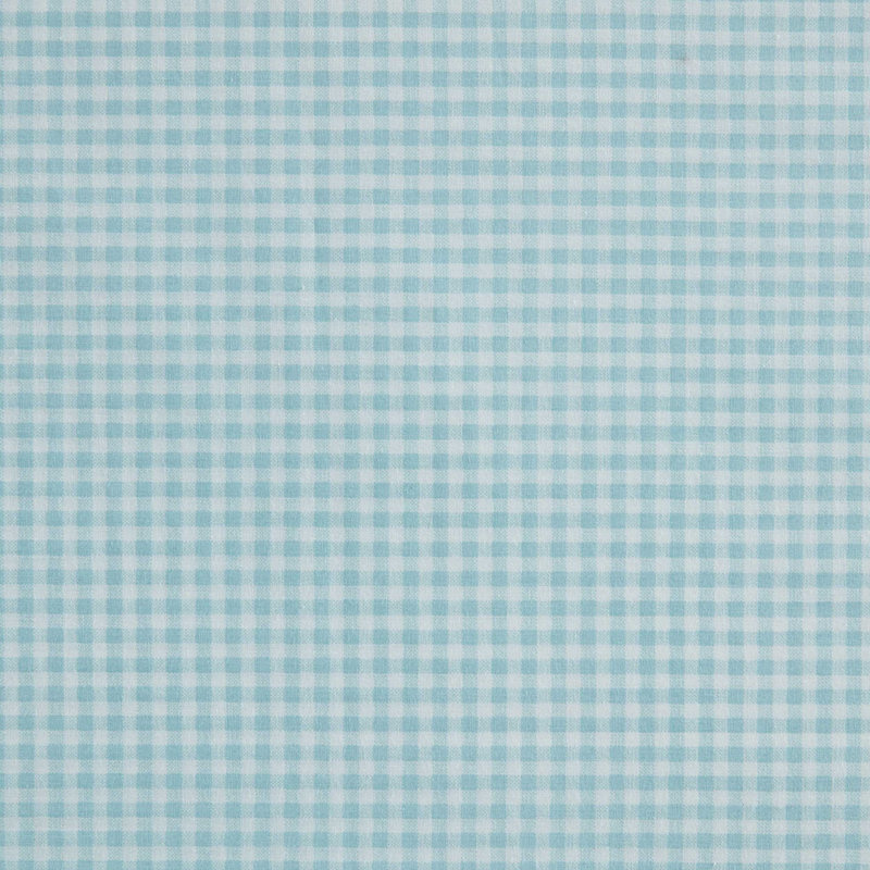 Martha Stewart Small Gingham Cotton Percale Blue Sheet Set, Blue Gingham, Full Sheet Set with 2 Pillowcases