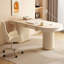 Bureau blanc demi-cercle droit de 70,87 pouces, 3 tiroirs-133694107-133694111