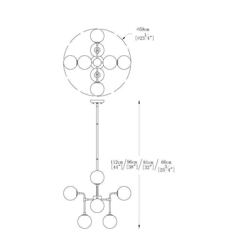Sneed 8 - Light Unique/Statement Pendant