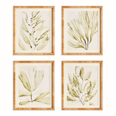 Coastal Greenery Prints, Set of 4