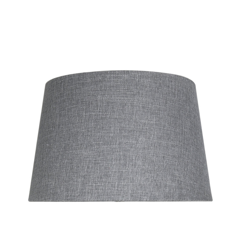 26.5cm H Linen Drum Lamp Shade, Grey