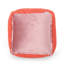 Pouf carré en microfibre Spongy, corail-1295264091
