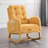 Rocking Chair with Footrest High Back-754929887