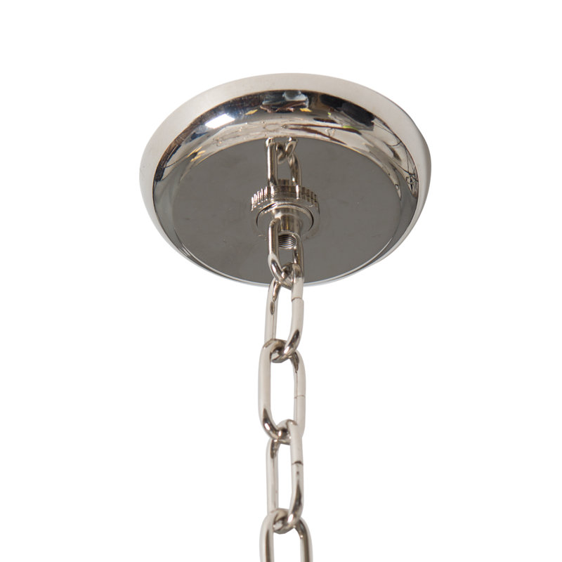 Padilla 7 - Light Globe Chandelier, Nickel Plated
