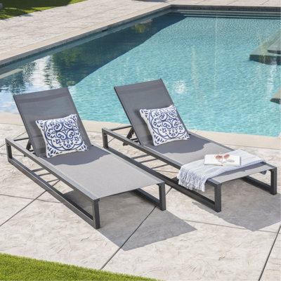 Chaise longue (ensemble de 2)