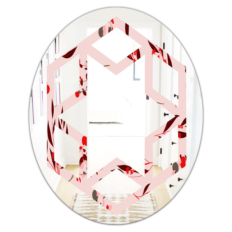 Miroir mural Hexagon Star Eucalyptus, H 31,5 po x l 23,7 po