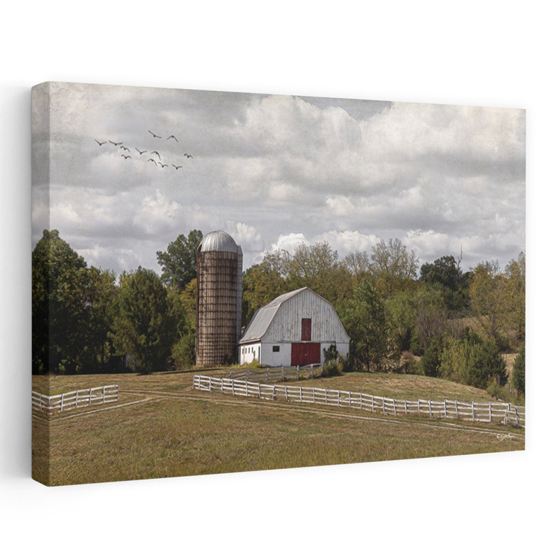 Rolling Hills Farm, paysage abstrait contemporain, art d'architecture, H 40 po x l 60 po