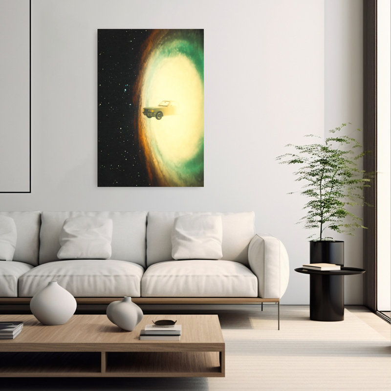 Art mural, paysage moderne contemporain, H 60 po x l 40 po