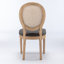 Ensemble de 2 chaises de salle à manger à dossier en rotin de style français et chaises d'appoint-238523500