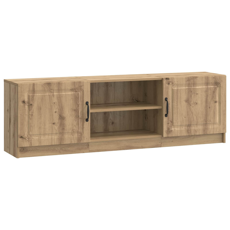 TV Stand, 47cm H x 150cm L x 31cm W, Artisan Oak