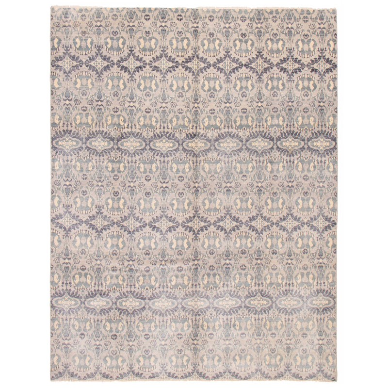 Tapis unique gris clair de 9 pi x 11 pi 8 po Krébiel